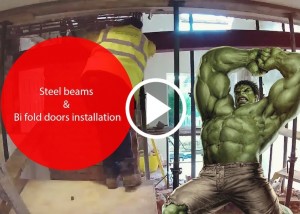 How to remove load bearing walls with RSJ steel beams