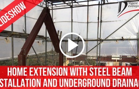 RSJ Steel Beams Installation Underground Drainage