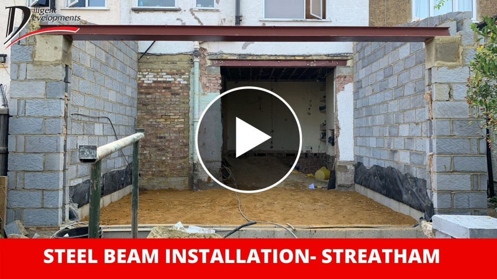 RSJ Steel Beam Installation - Streatham SW!6 London - Case Study Video